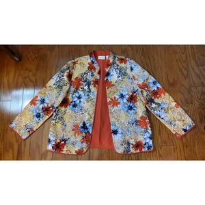Alfred Dunner (Size 16) Floral Reversible Multicolor Jacket